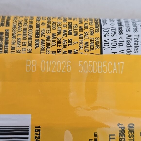 Lucas Gummies Spicy Mango 12-PACK Sweet and Sour Candy Snacks 29.52 Oz - Picture 9 of 10